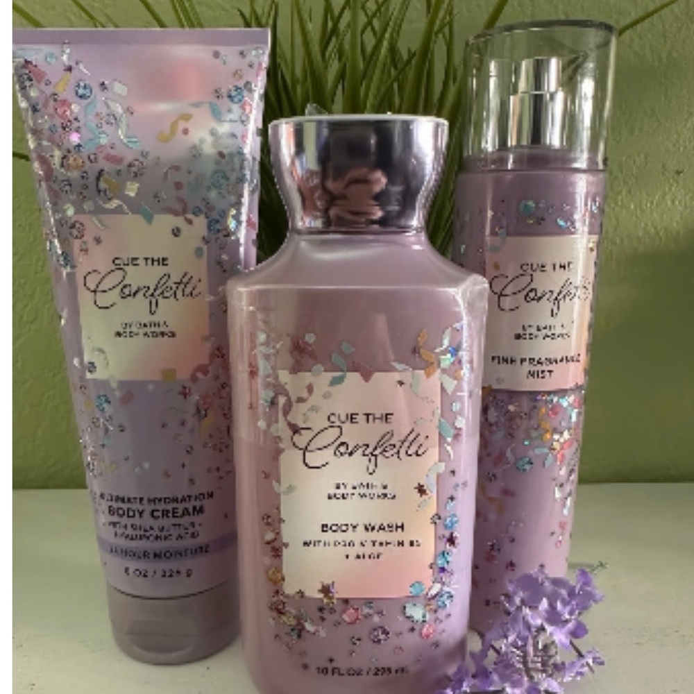 🎊 BBW Cue The Confetti Lot (3) NEW